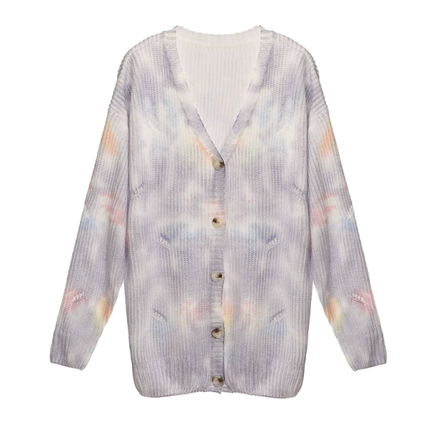 Jennie Tie-dye knit cardigan-Blackpink Jennie