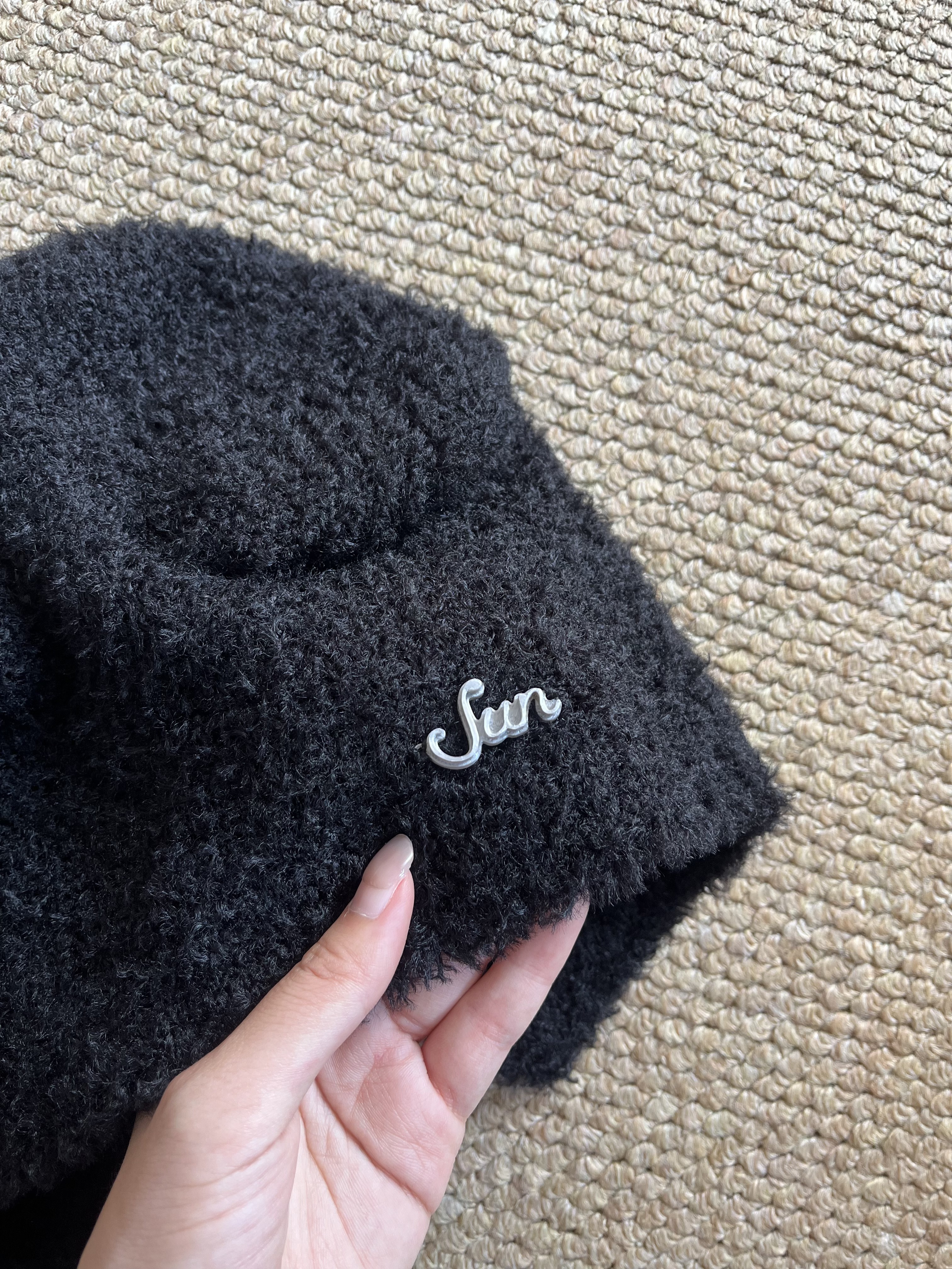 Enhypen Sunoo Artist Made Inspired Fuzzy Bear Beanie