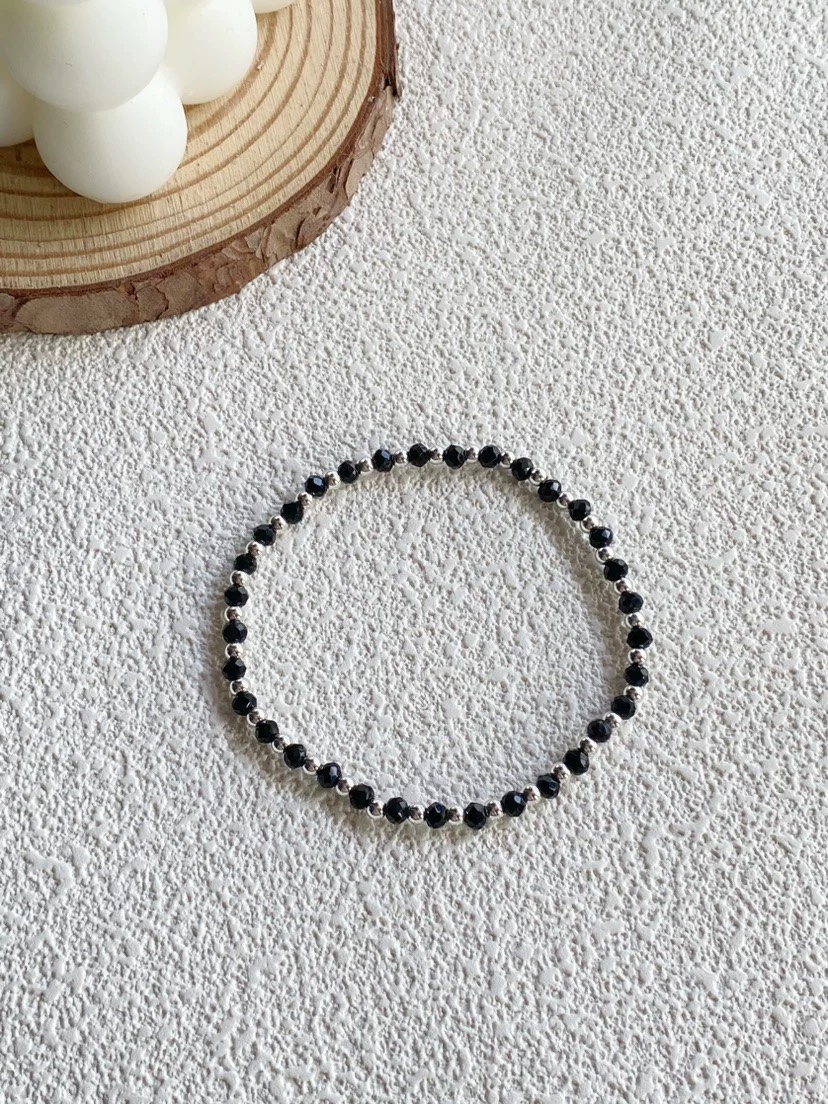 Straykids Hyunjin Inspired Black Beaded Bracelet