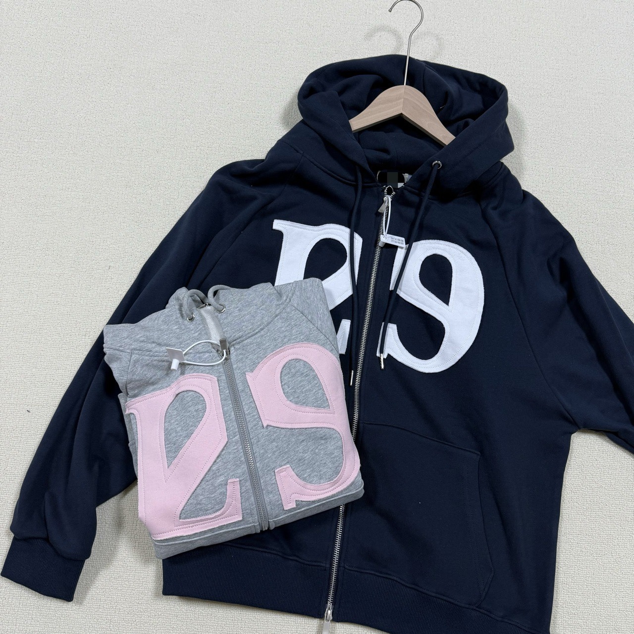 NCT&WayV&IVE Inspired 129 Logo Patch Zip-up Hoodie