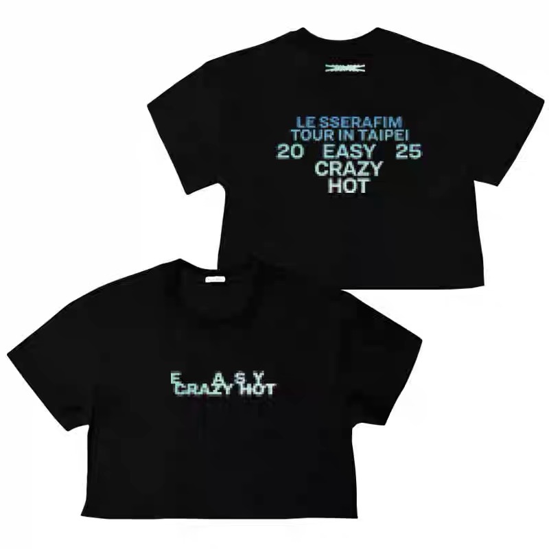LE SSERAFIM TOUR EasyCrazyHot Merch Inspired Tee