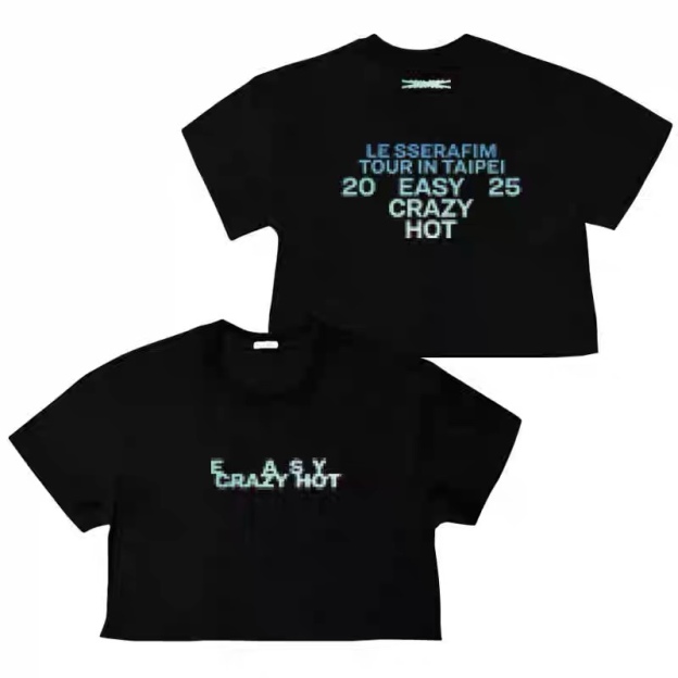 LE SSERAFIM TOUR EasyCrazyHot Merch Inspired Tee