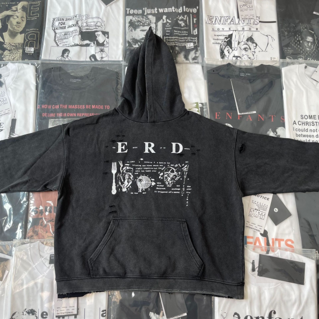 Straykids Hyunjin Inspired Erd Men's Navy My Role in the War Hoodie-Stray kids