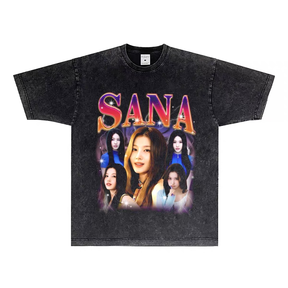 TWICE Custom Member Printed Retro Washed T-Shirt