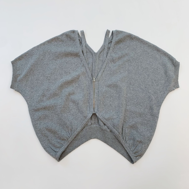 IVE Yujin&Meovv Ella Inspired Polka Dot Puff Sleeve Crop Knit Cardigan