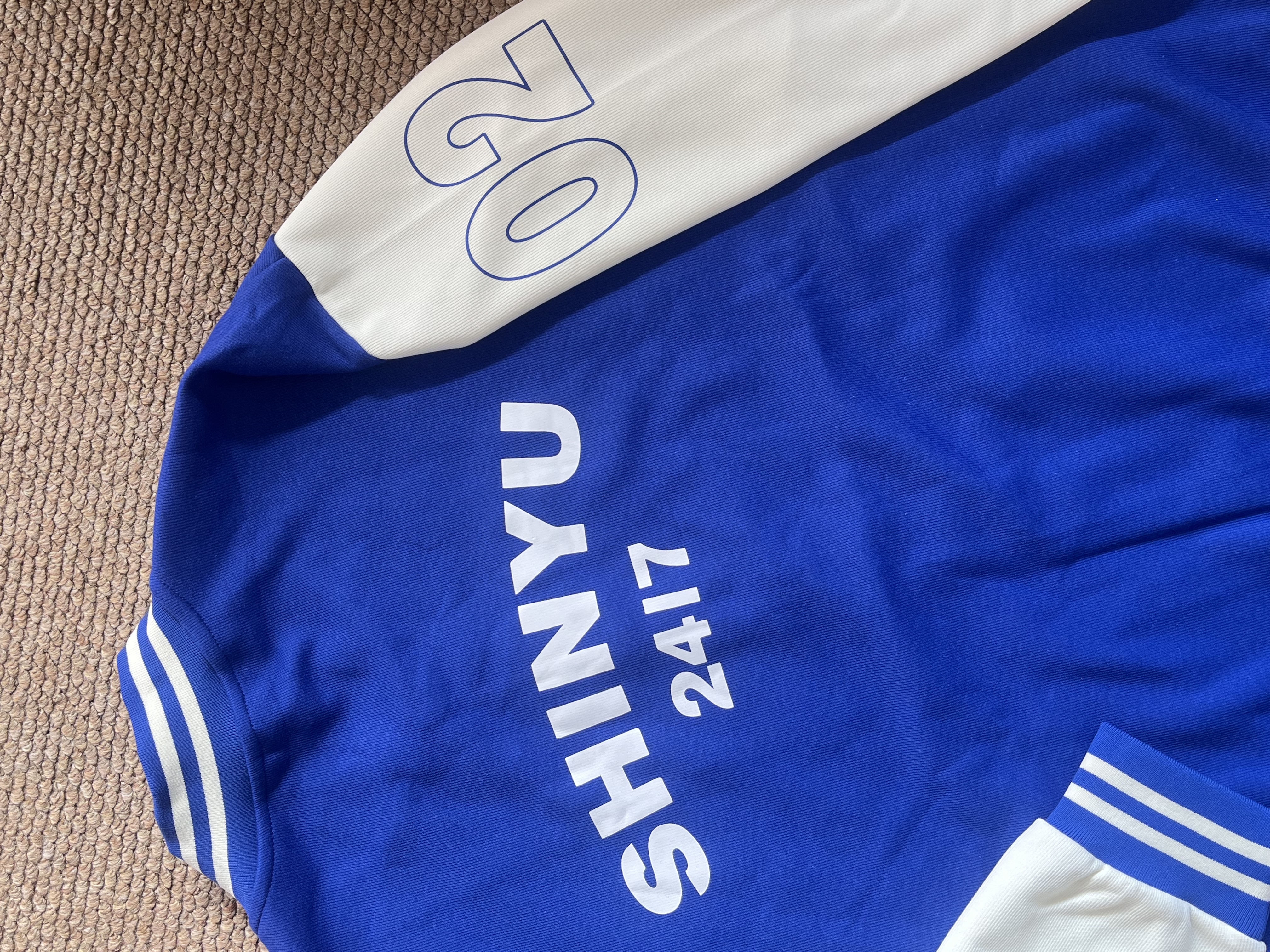 TWS Mini Fm Inspired Blue Baseball Jacket