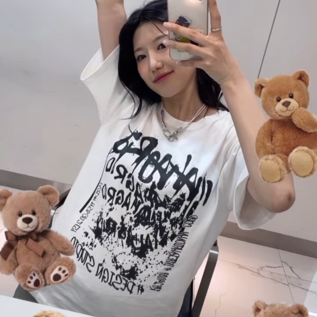 SEVENTEEN Wonwoo Inspired Graffiti Lettering Vintage Tee