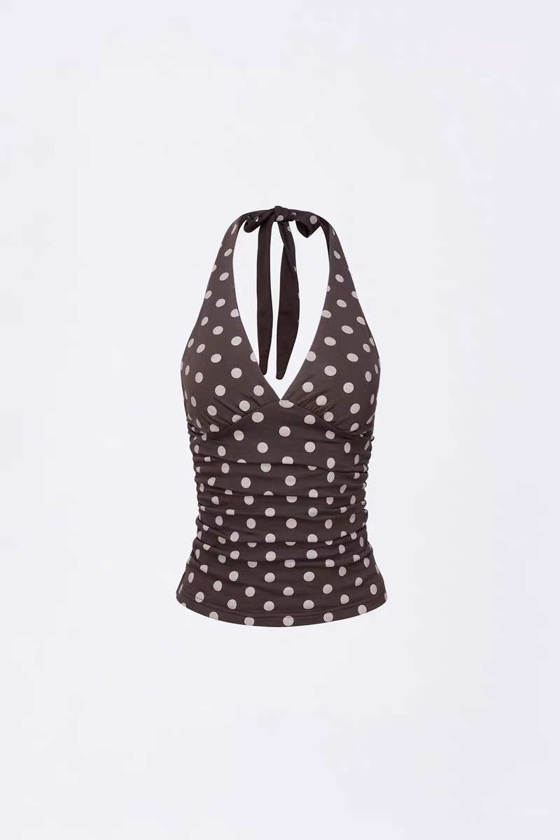 BabyMonster Asa Inspired Polka Dot Halter Top