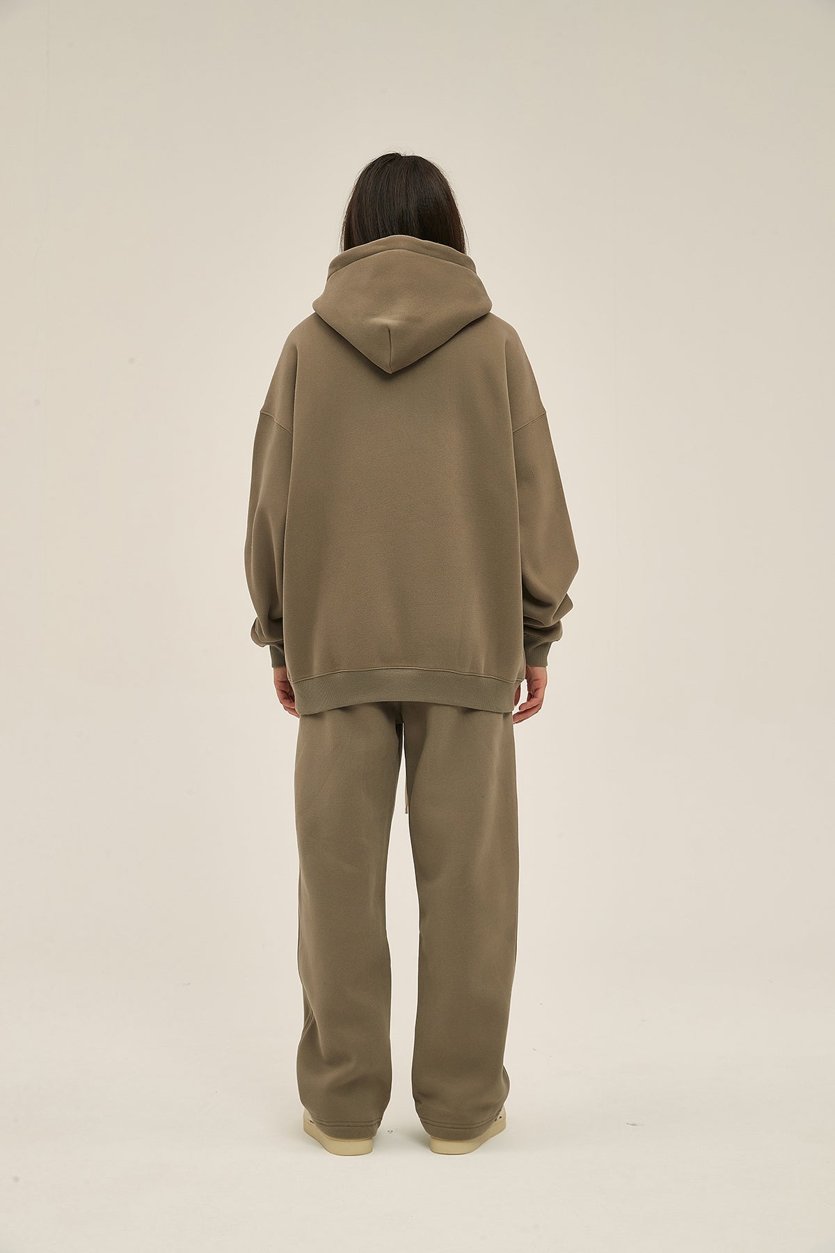 Coffee&Brown-Oversized hoodie sets