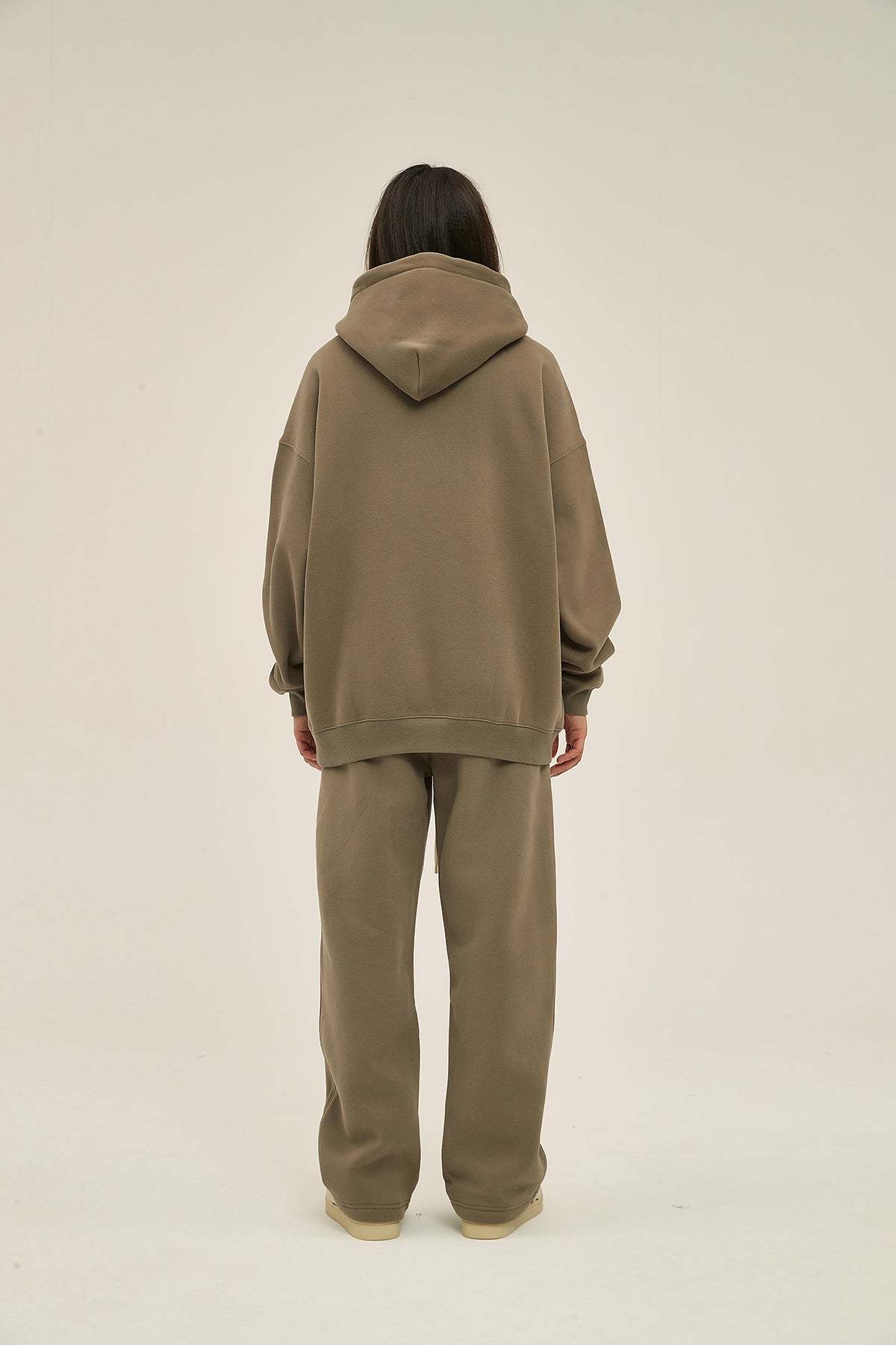 Coffee&Brown-Oversized hoodie sets