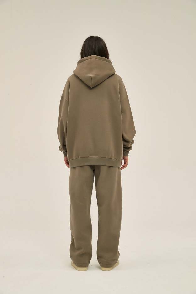 Coffee&Brown-Oversized hoodie sets