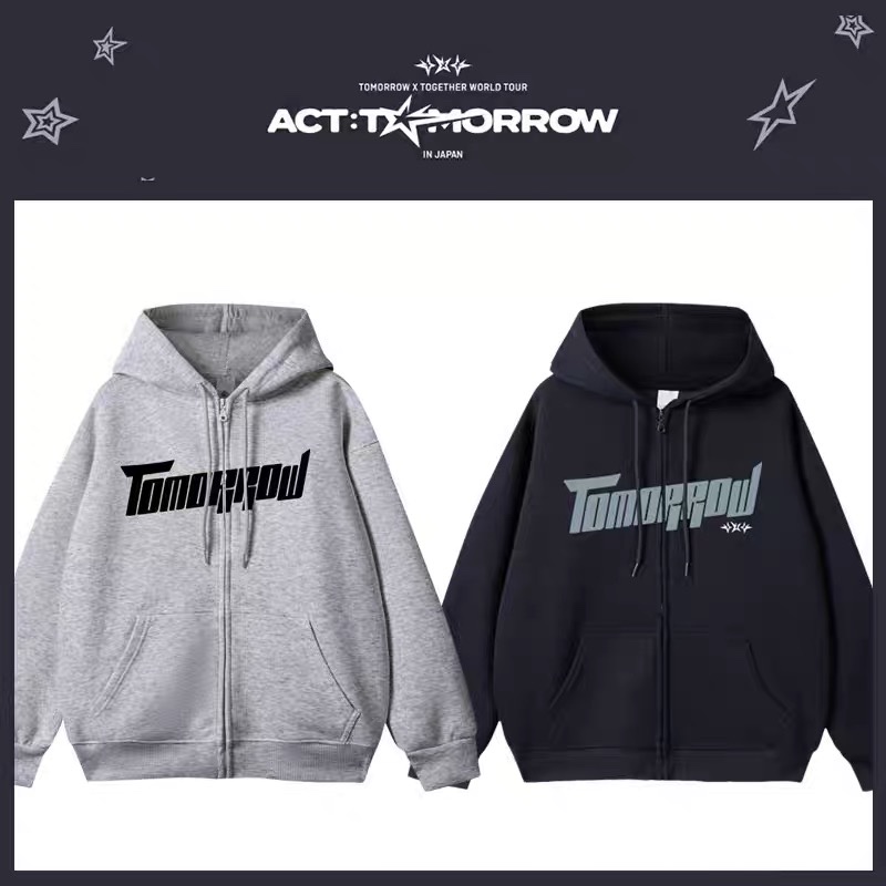 TXT 2025 World Tour Act Promise in Japan Merch Inspired Zip-up Hoodie