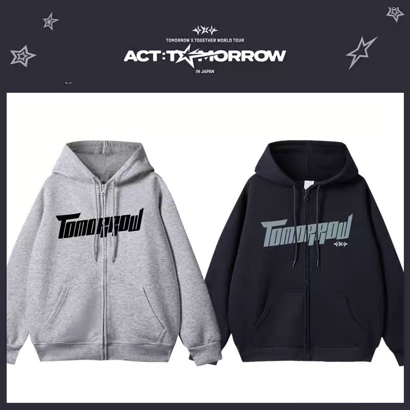 TXT 2025 World Tour Act Promise in Japan Merch Inspired Zip-up Hoodie