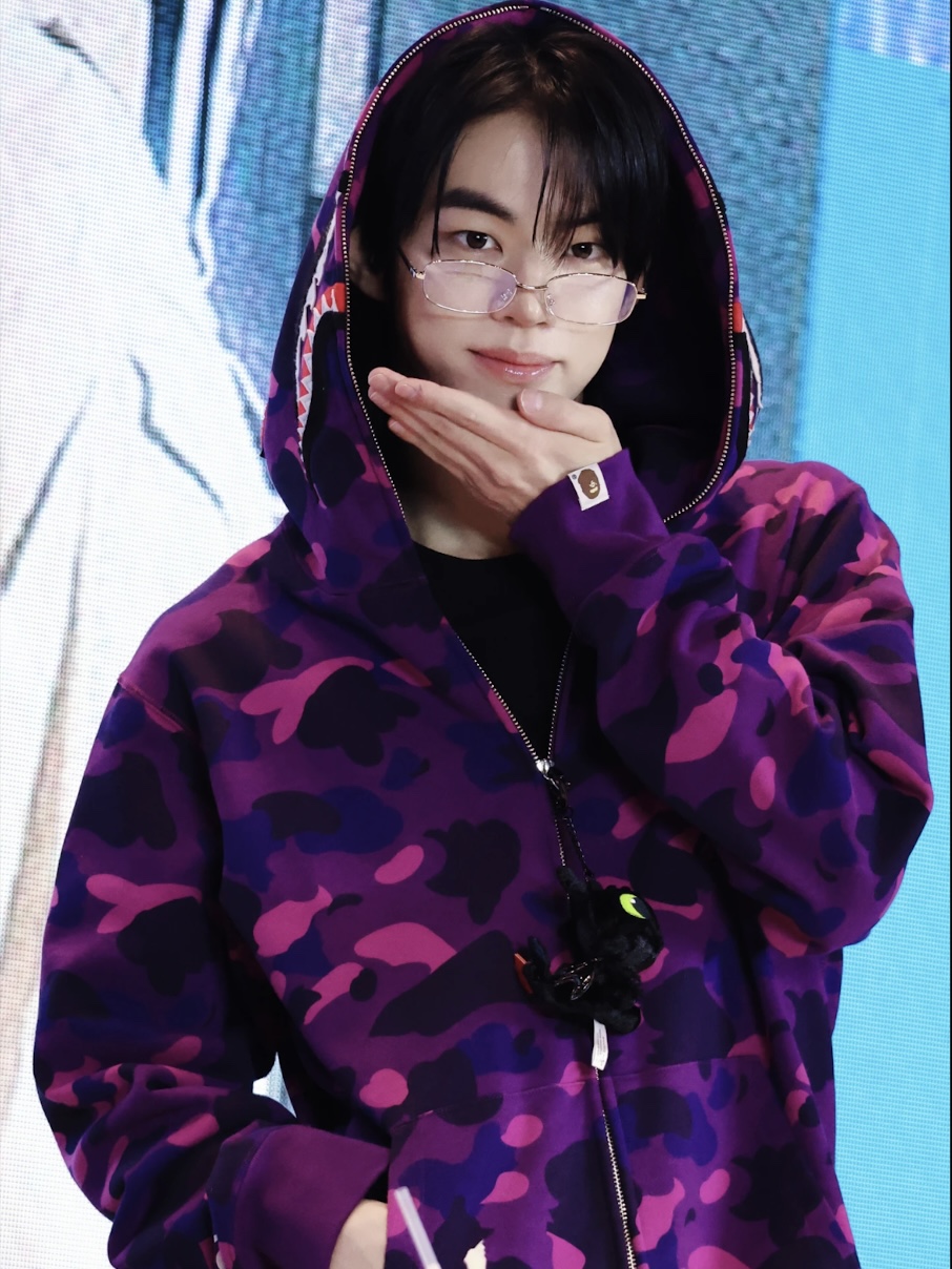 TWS Dohoon Camo Bape shark Print inspired zip up oversized hoodie jacket