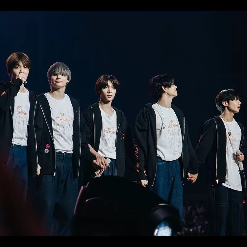 TXT World Tour Act Promise Official Merch Inspired zip-up Hoodie 