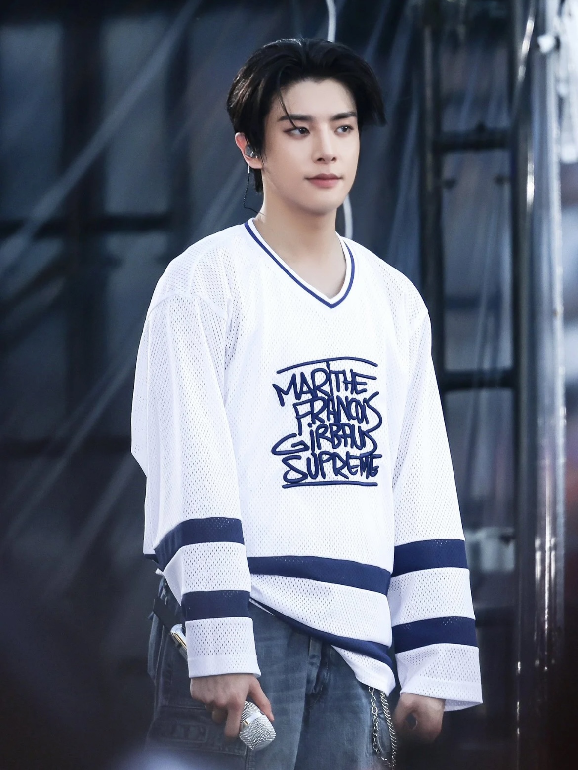 ENHYPEN Jake Inspired Embroidered Mesh Hockey Jersey