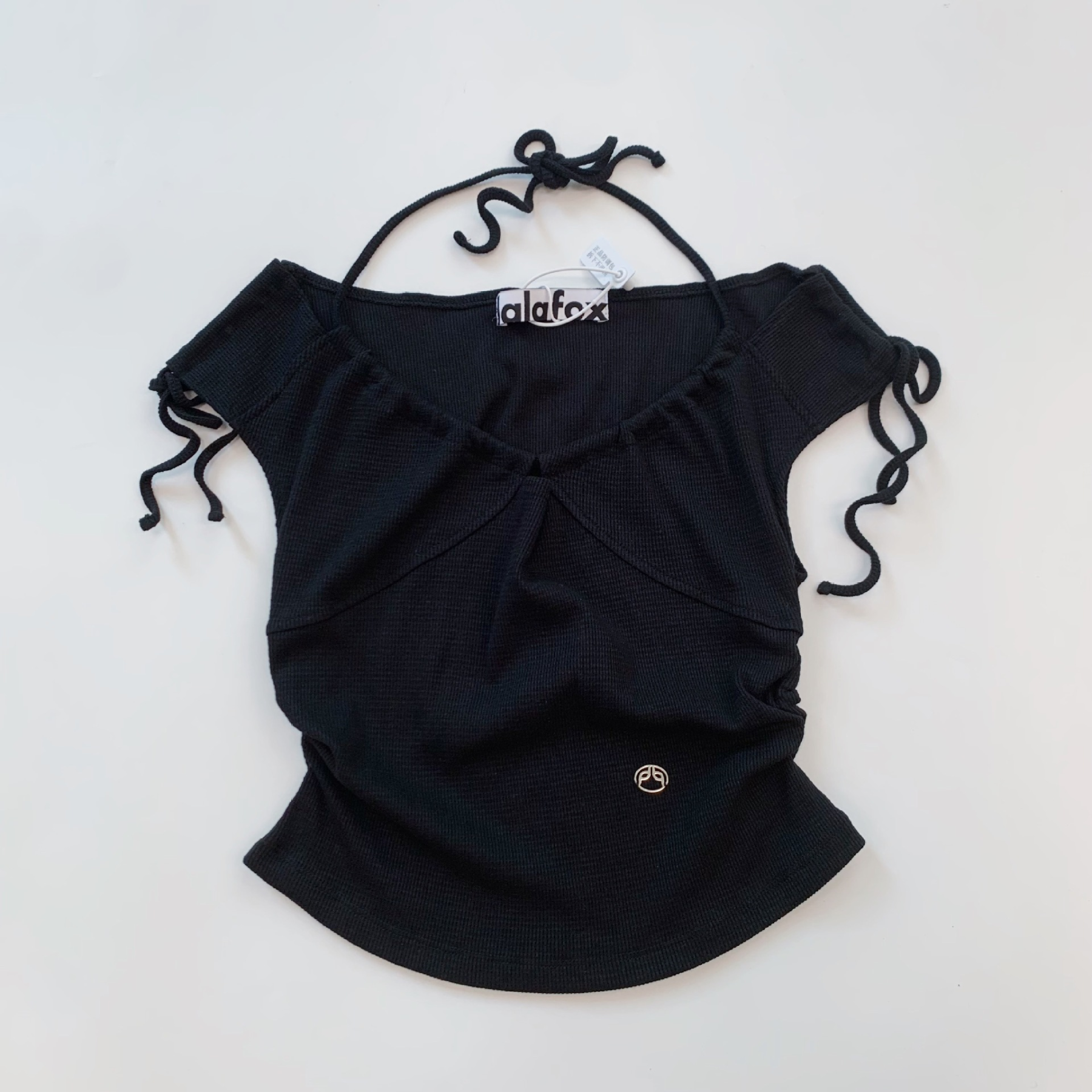 Aespa Ningning Inspired Sleeveless One-shoulder Top Low-rise Cargo Pants Set