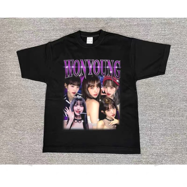 IVE Custom Member Printed Retro Washed T-Shirt