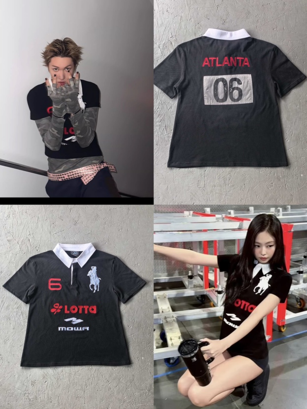 Blackpink Jennie&Cortis Martin Inspired Tokyo Sex Embroidered Polo Shirt