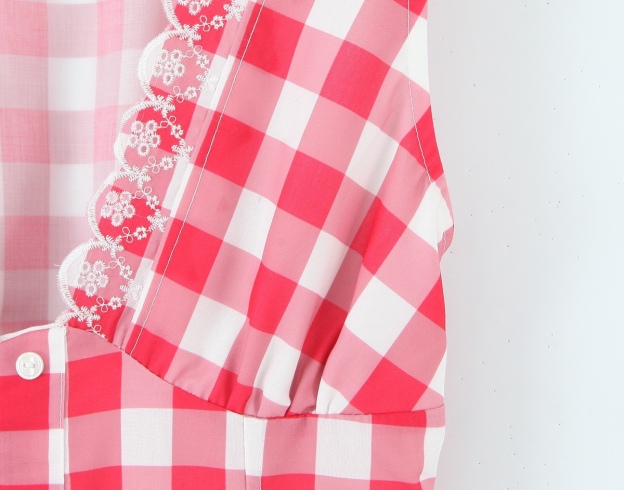 IVE Yujin Inspired Gingham Dress