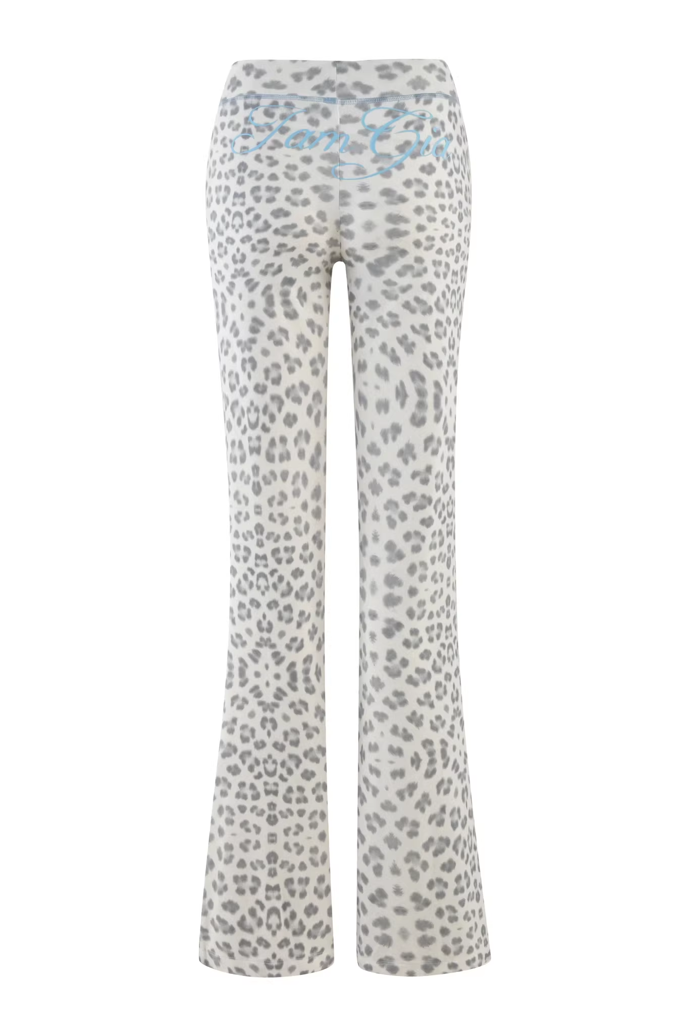 IVE Rei Inspired Y2K Snow Leopard Print 2-Piece Loungewear Set