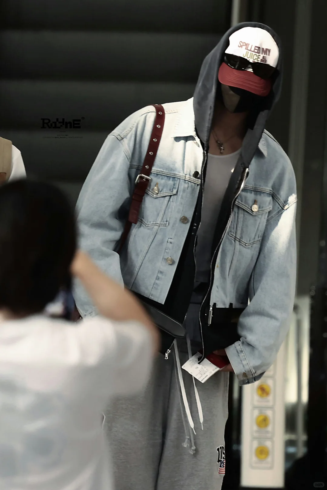 Enhypen Niki Inspired Drawstring Fake Three-Waist Paneled Sweatpants