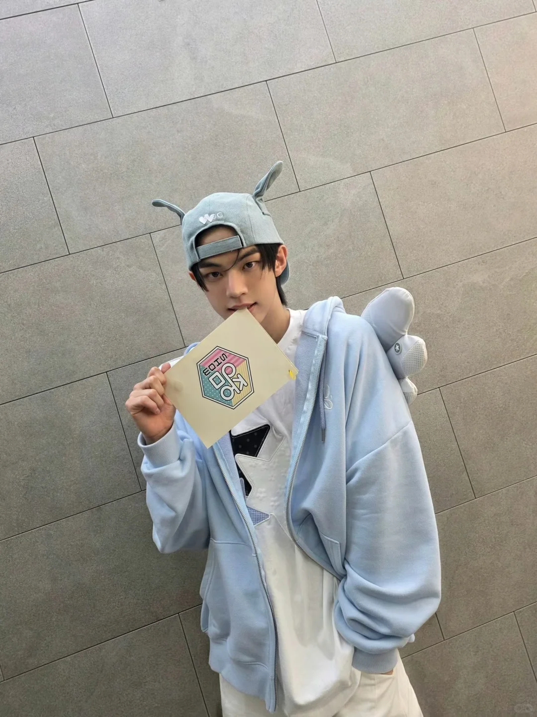 TWS Dohoon Inspired Bunny Ear Hoodie&Wing Sweatpants Set