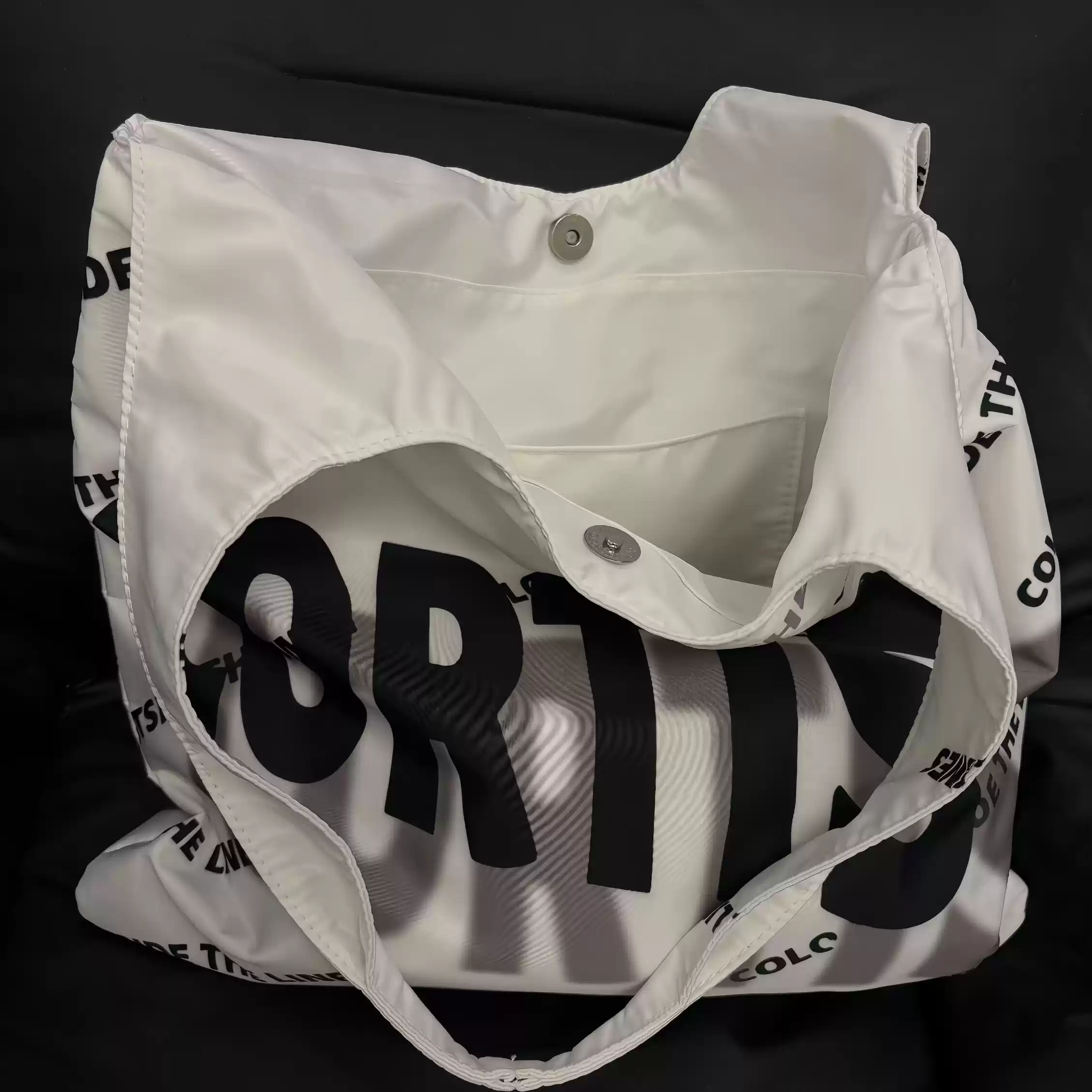 CORTIS Letter Print Casual Tote Bag