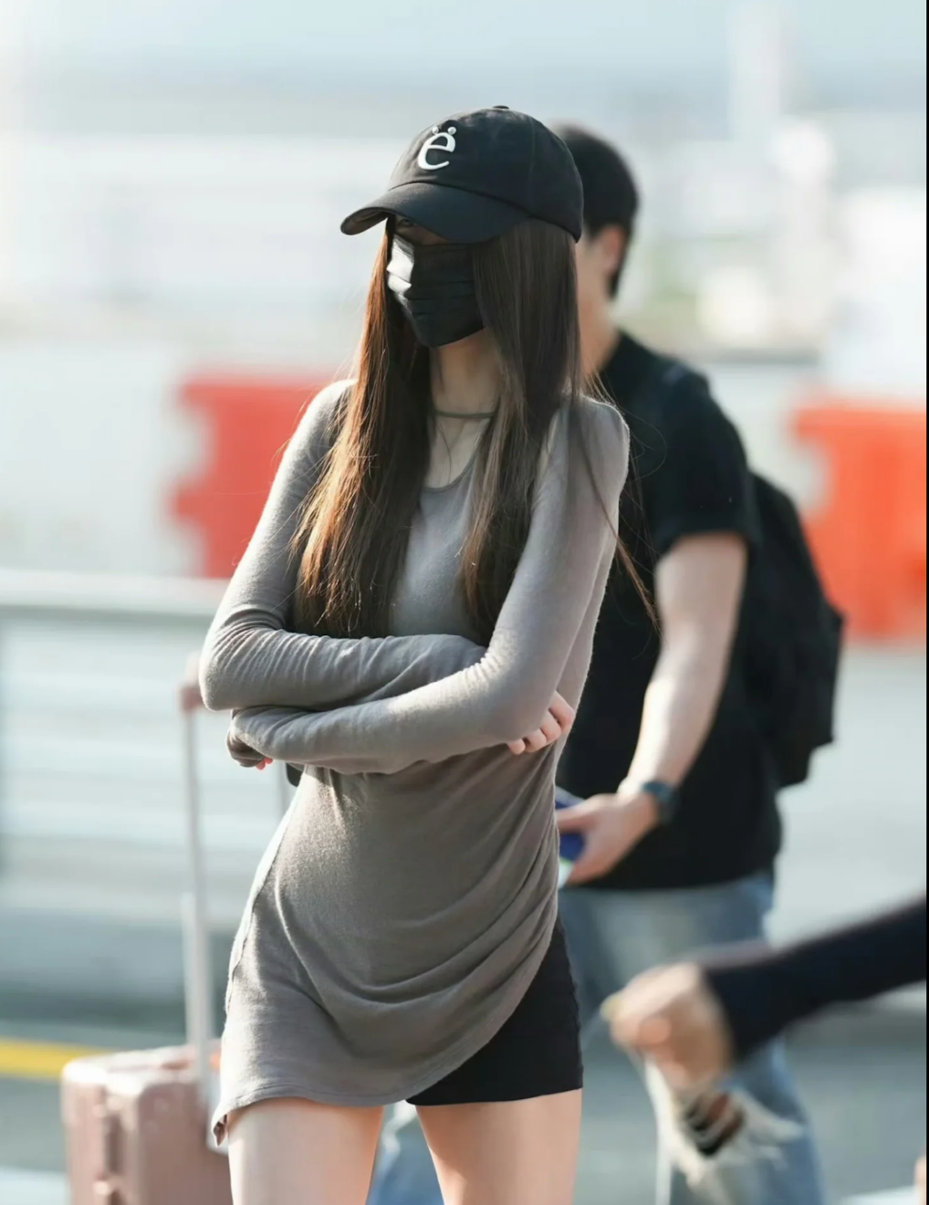 IVE Wonyoung Inspired Halter Cutout Ruched Long Tunic Top