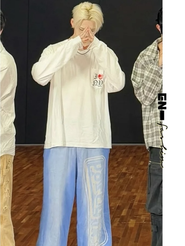 Enhypen Niki Inspired Heart NY Long Sleeve T-shirt