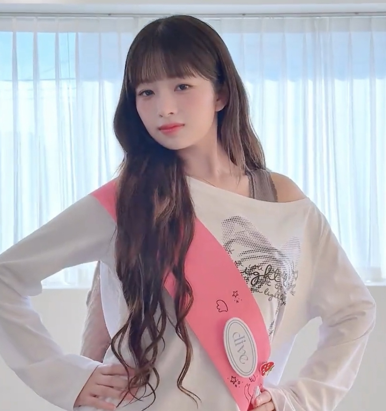 IVE REI Inspired Off-Shoulder Bow Top