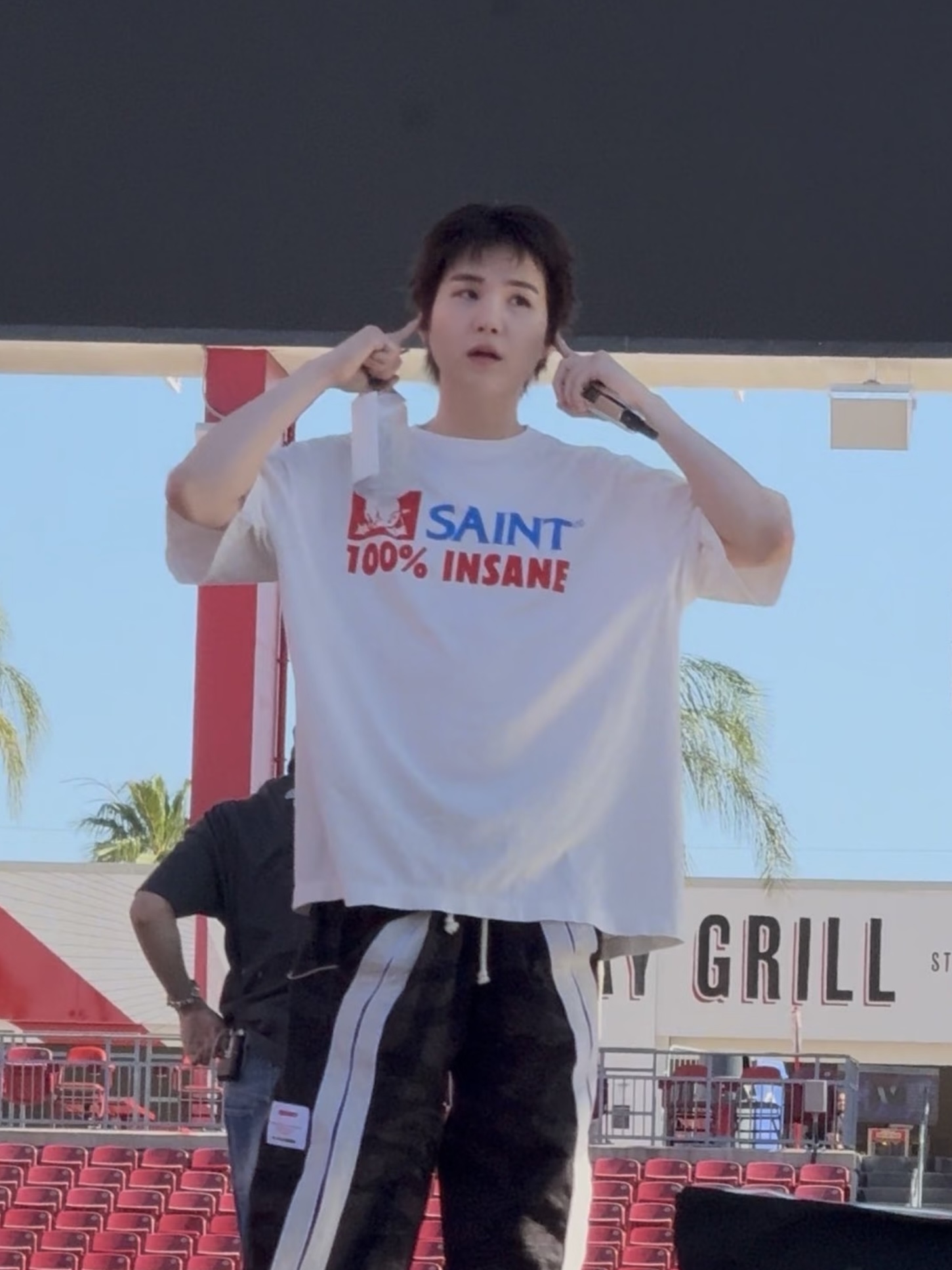 BTS SUGA Inspired 100% Insane Graphic Print T-Shirt