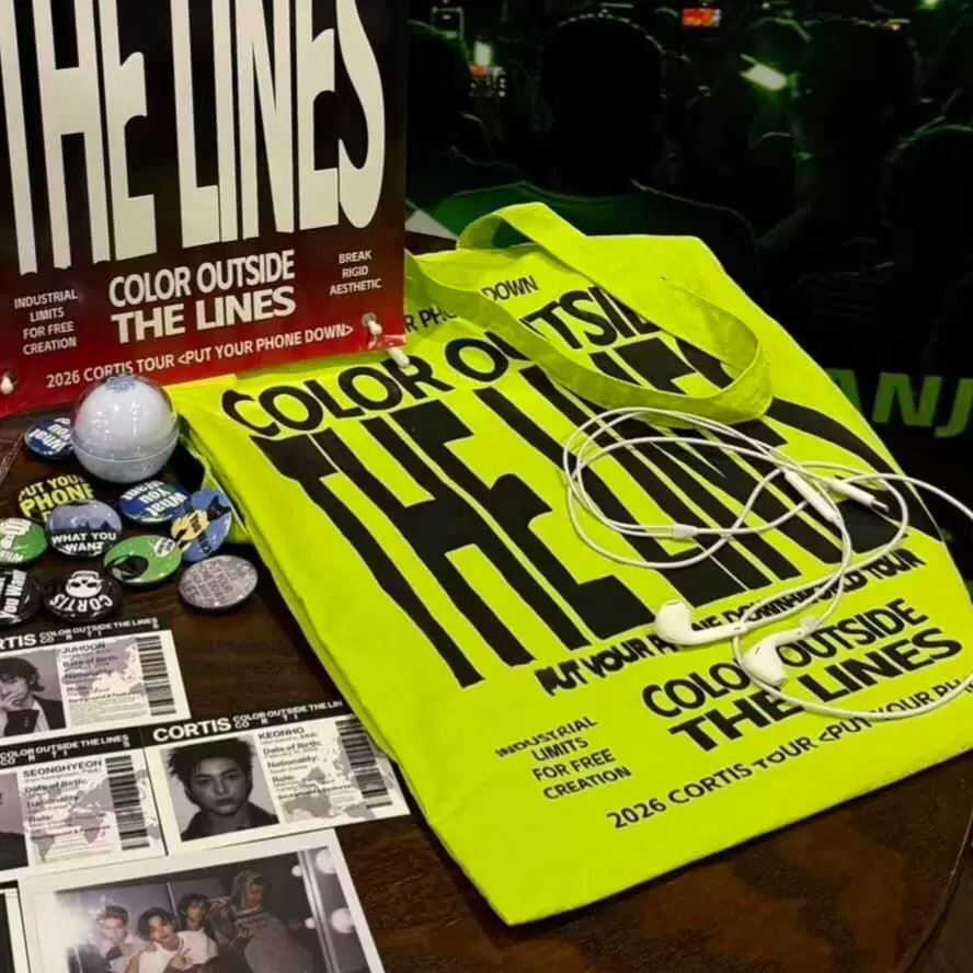 CORTIS Neon Green Merch Tote Bag 