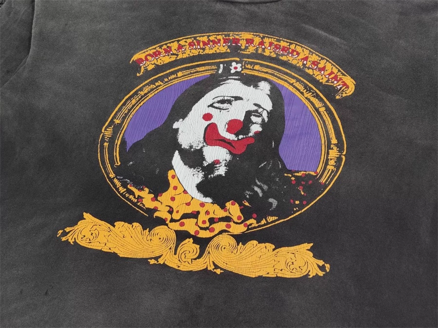 ENHYPEN Niki Inspired Clown Print Distressed Long Sleeve T-Shirt