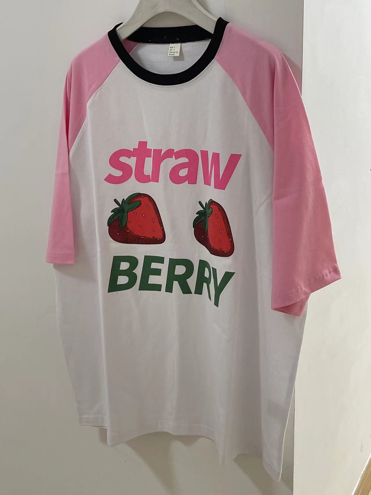 Newjeans Hyein Inspired Strawberry Oversize Tee