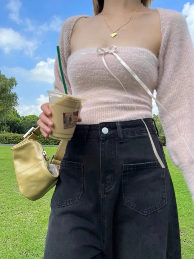 Aespa Winter & IVE Wonyoung Inspired Knitted Camisole Set