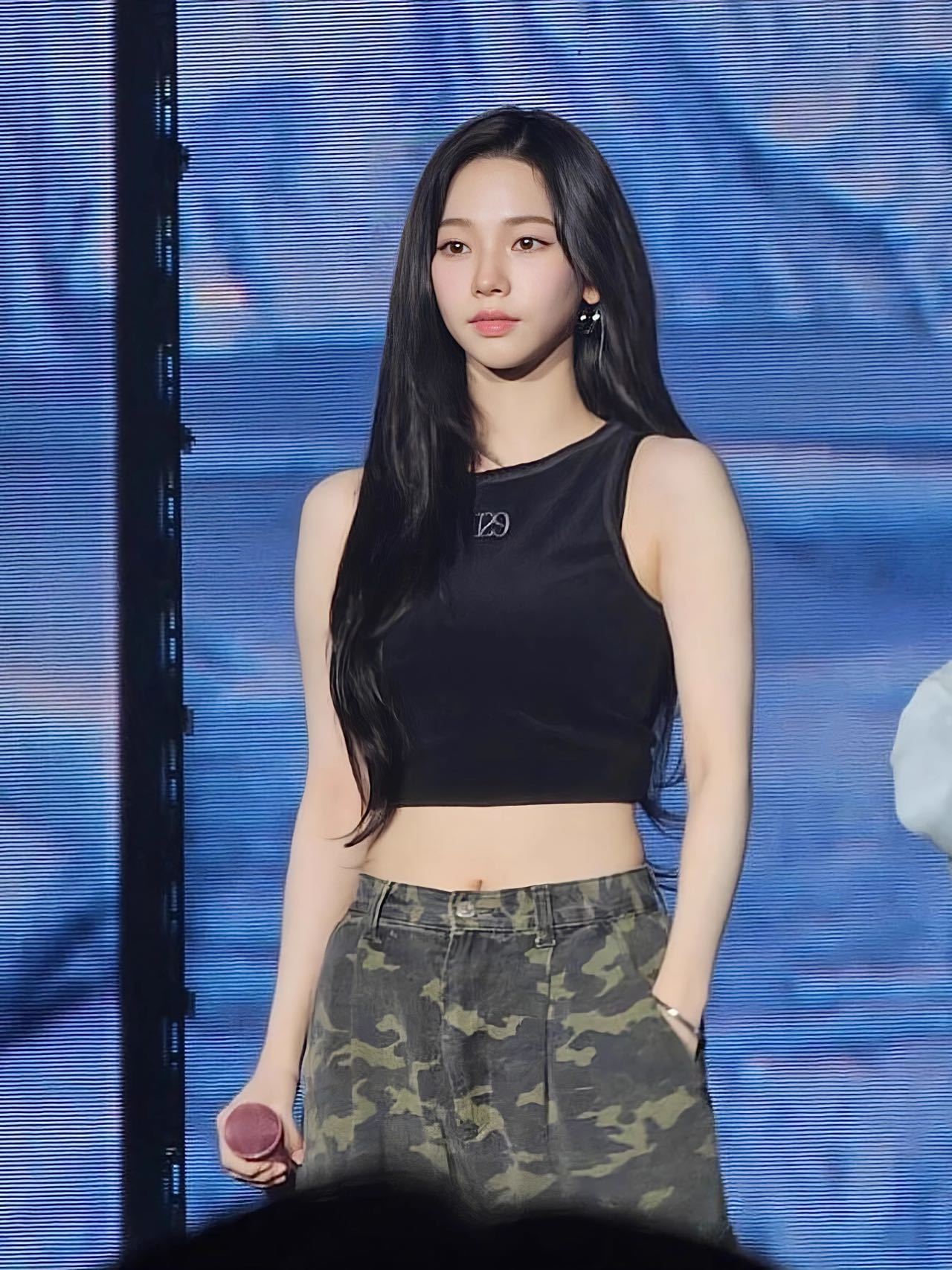 Aespa Karina Inspired Blackp Sleeveless Tank Top