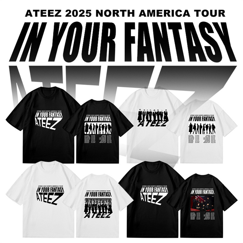 ATEEZ 2025 In Your Fantasy World Tour Merch Inspired T-Shirt