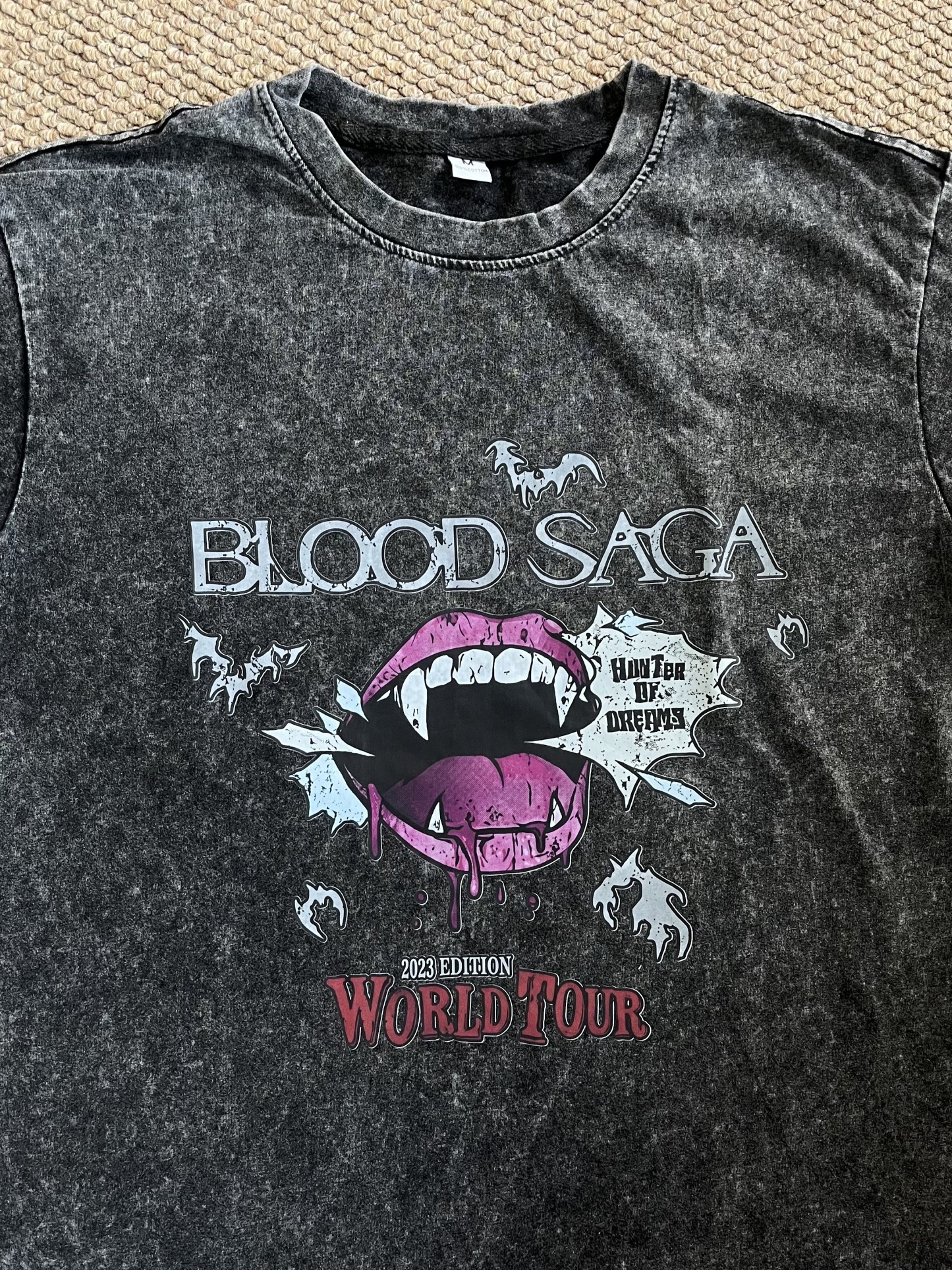 ENHYPEN concert inspired blood saga world tour print tshirt