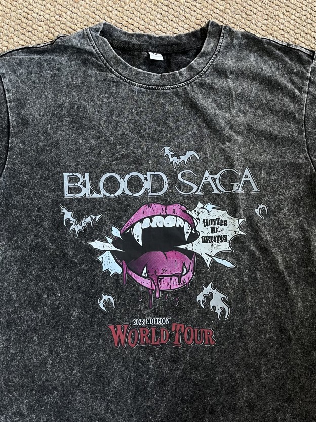 ENHYPEN concert inspired blood saga world tour print tshirt