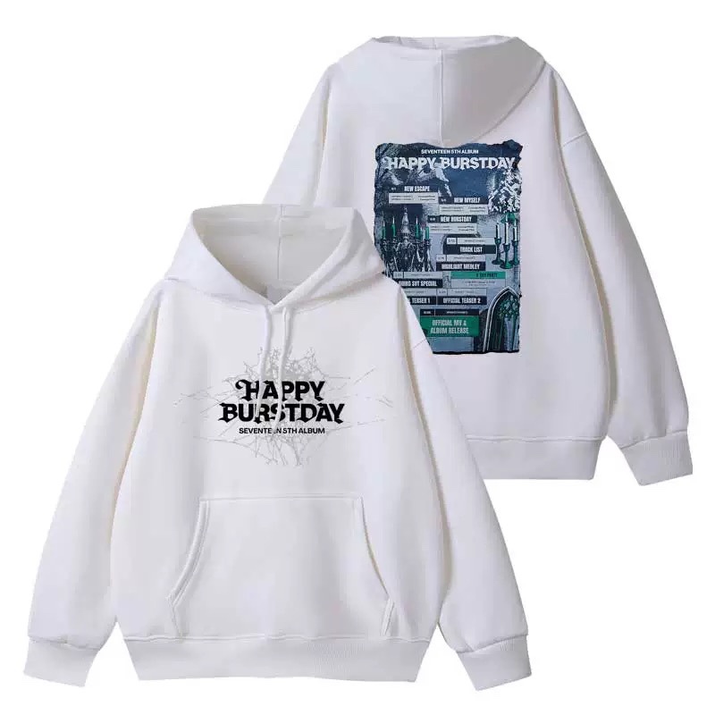 Seventeen HappyBursday album merch inspired hoodie