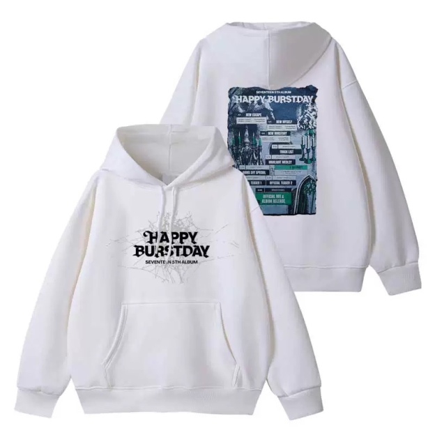 Seventeen HappyBursday album merch inspired hoodie
