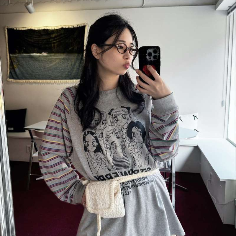 NewJeans Hyein Inspired Sailor Moon Cartoon Long Sleeve T-Shirt