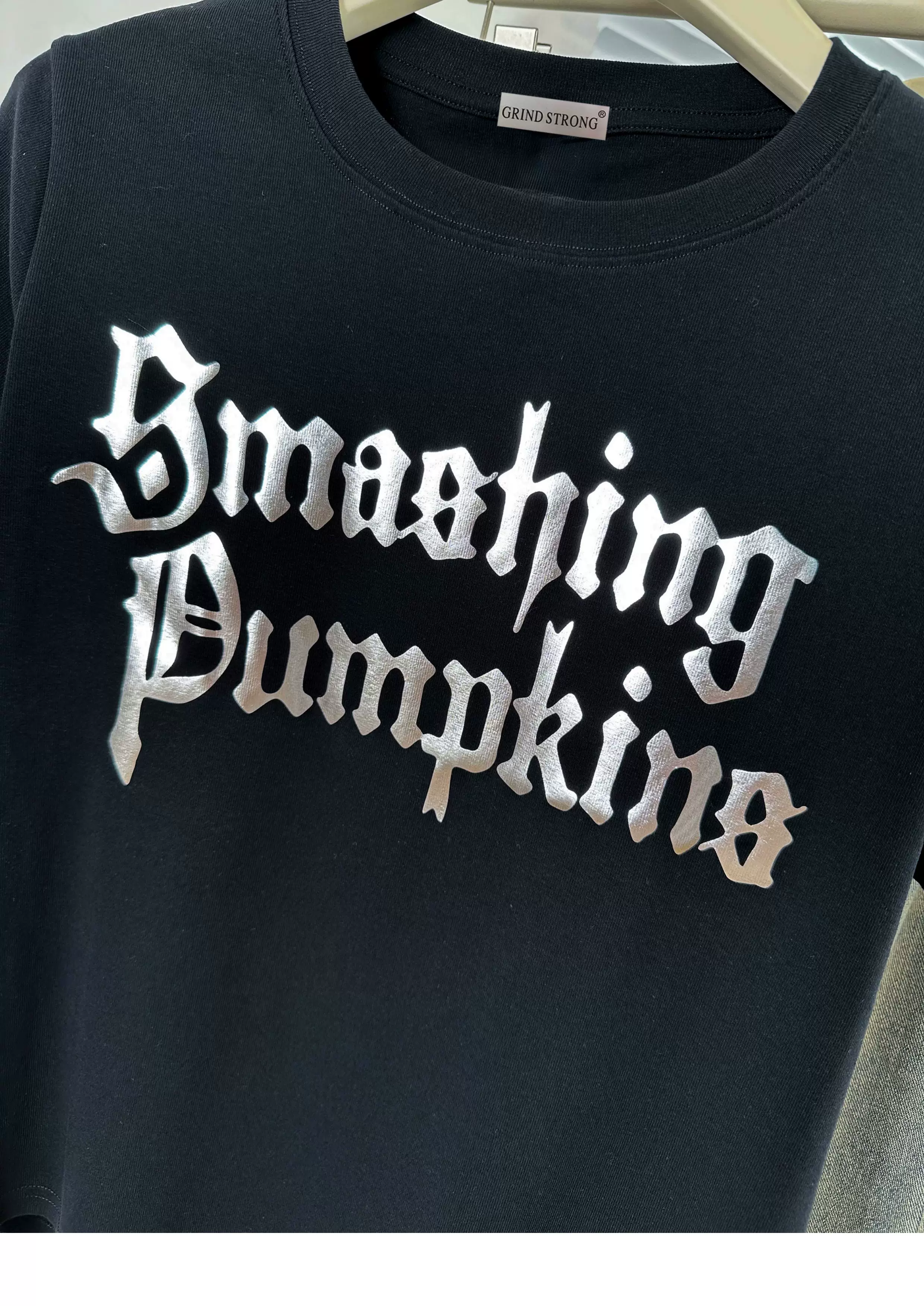 Cortis James Inspired Smashing Pumpkins Gothic Logo Black Unisex T-Shirt