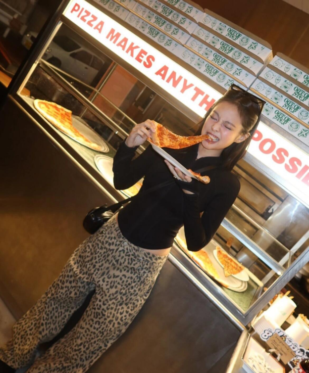 Leopard Print Wide Leg Jeans-Blackpink Jennie