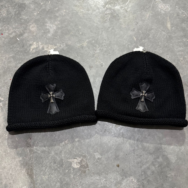 Enhypen NIKI inspired Chrome Hearts Style Cross Patch Knit Beanie