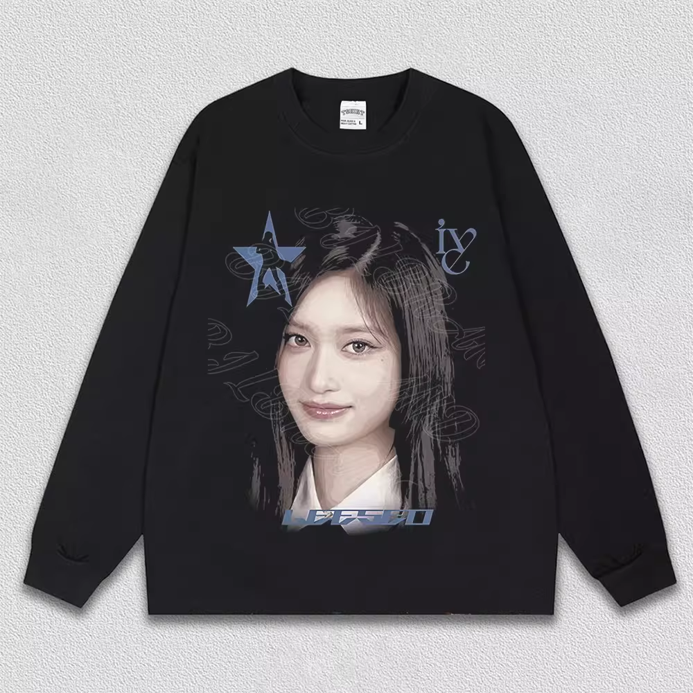 IVE Member Retro Portrait Graphic T-Shirt