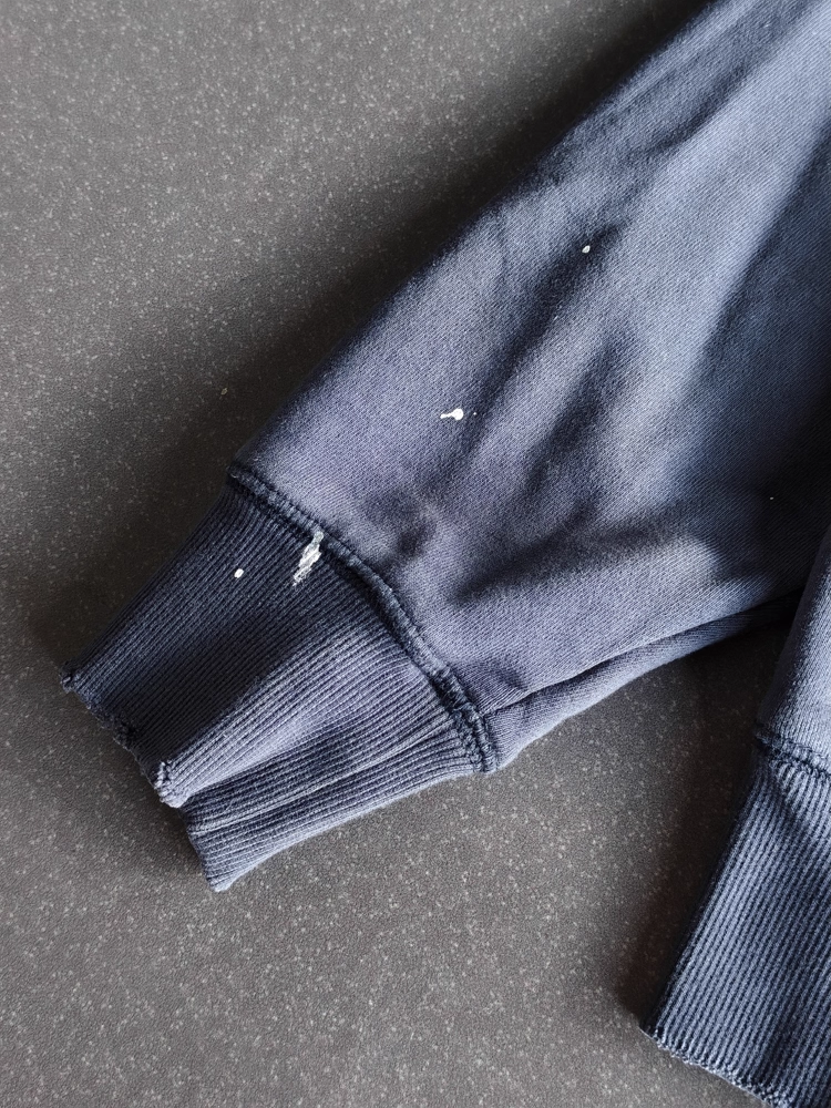 TXT Soobin Inspired Washed Blue Lightning Embroidered Sweatshirt