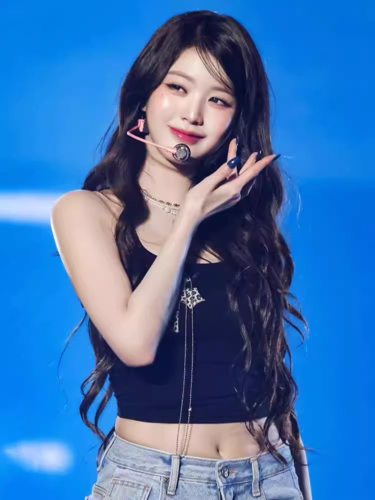 IVE Wonyoung Inspired Cross Necklace Sleeveless