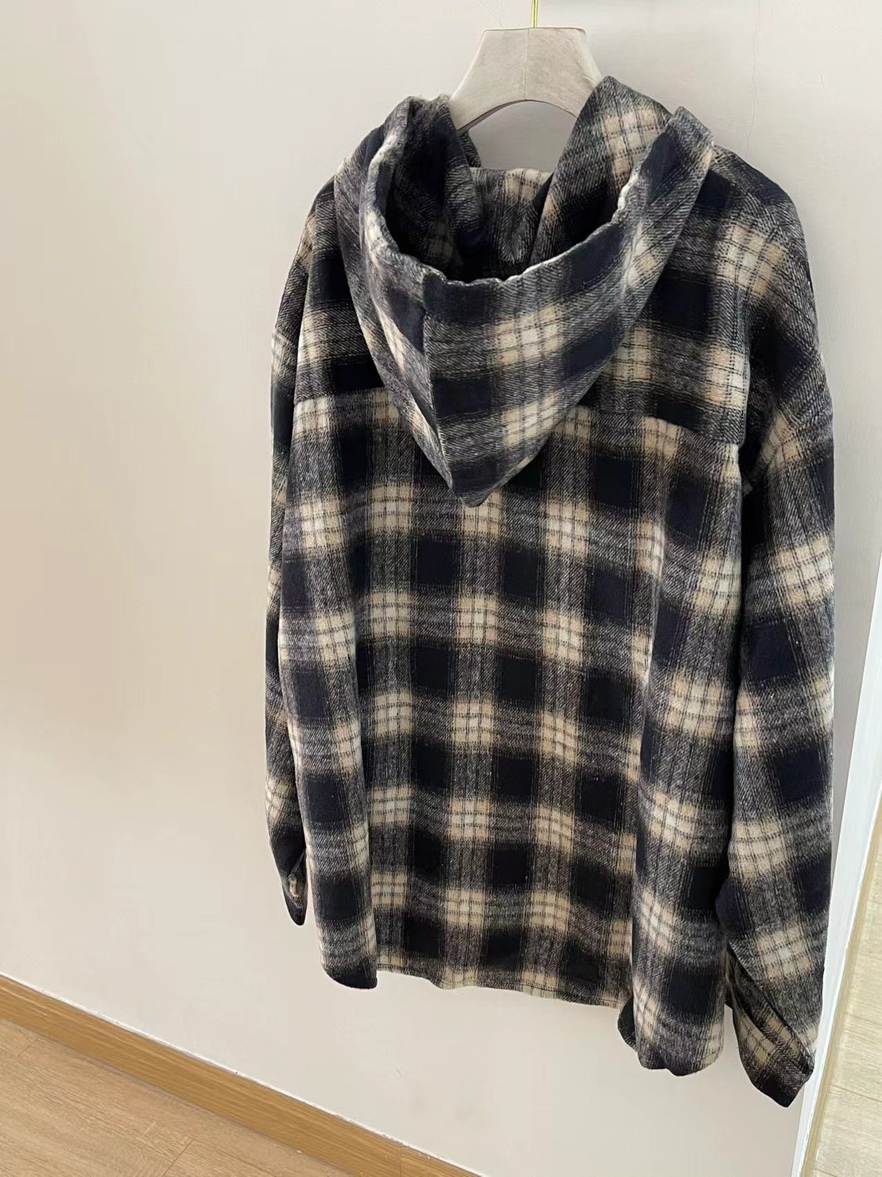 Stray kids Leeknow & Wayv YangYang inspired plaid Hooded Shirt